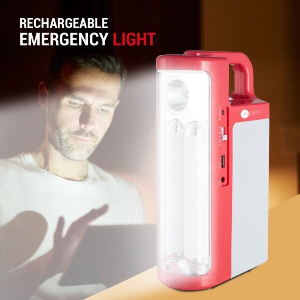 AFRA Emergency LED Light, Rechargeable, 220-240V, With Carrying Handle, Dual Lighting Operation, For Indoor & Outdoor Use, Overcharge Protection, G-MARK, ESMA, ROHS, and CB Certified, With 2 Year Warranty - Image 5