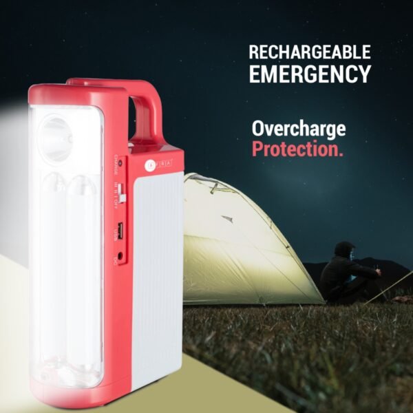 AFRA Emergency LED Light, Rechargeable, 220-240V, With Carrying Handle, Dual Lighting Operation, For Indoor & Outdoor Use, Overcharge Protection, G-MARK, ESMA, ROHS, and CB Certified, With 2 Year Warranty - Image 4