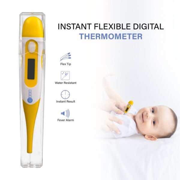 AFRA Instant Flexible Digital Thermometer, AF-300DTFT, With Flexible Tip, White, 2 Year Warranty - Image 2