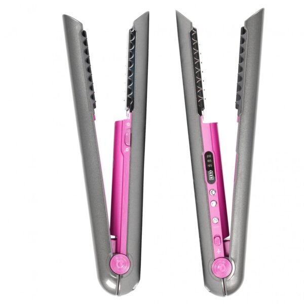 AFRA Hair Straightener, Cordless, Rechargeable, Floating Plates, 3 Temperature Settings, Ergonomic, Lockable Handle, Compact Design.AF-4000HSGY, 2 year warranty. - Image 5