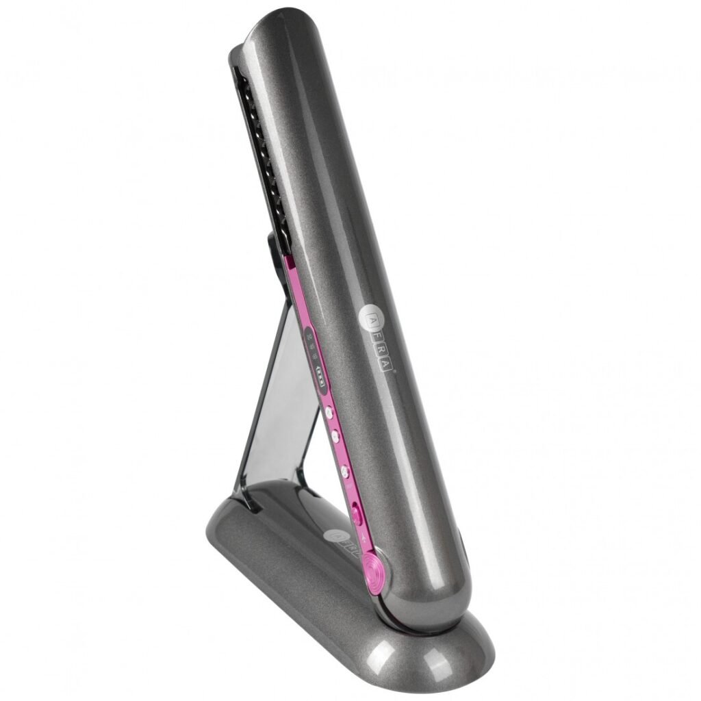 AFRA Cordless Hair Straightener – Rechargeable, Floating Plates, Compact – AF-4000HSGY
