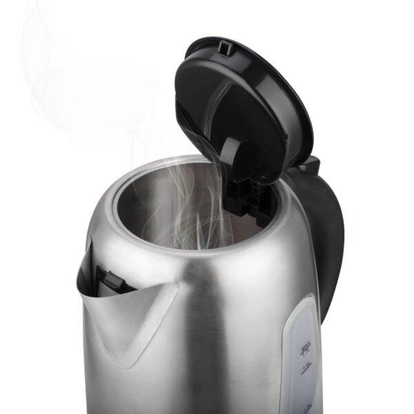 AFRA Electric Kettle, 1.7L Capacity, 2200W, Automatic Shut-off, Overheat Protection, Stainless Steel Finish, G-Mark, ESMA, RoHS, CB, 2 years warranty - Image 4