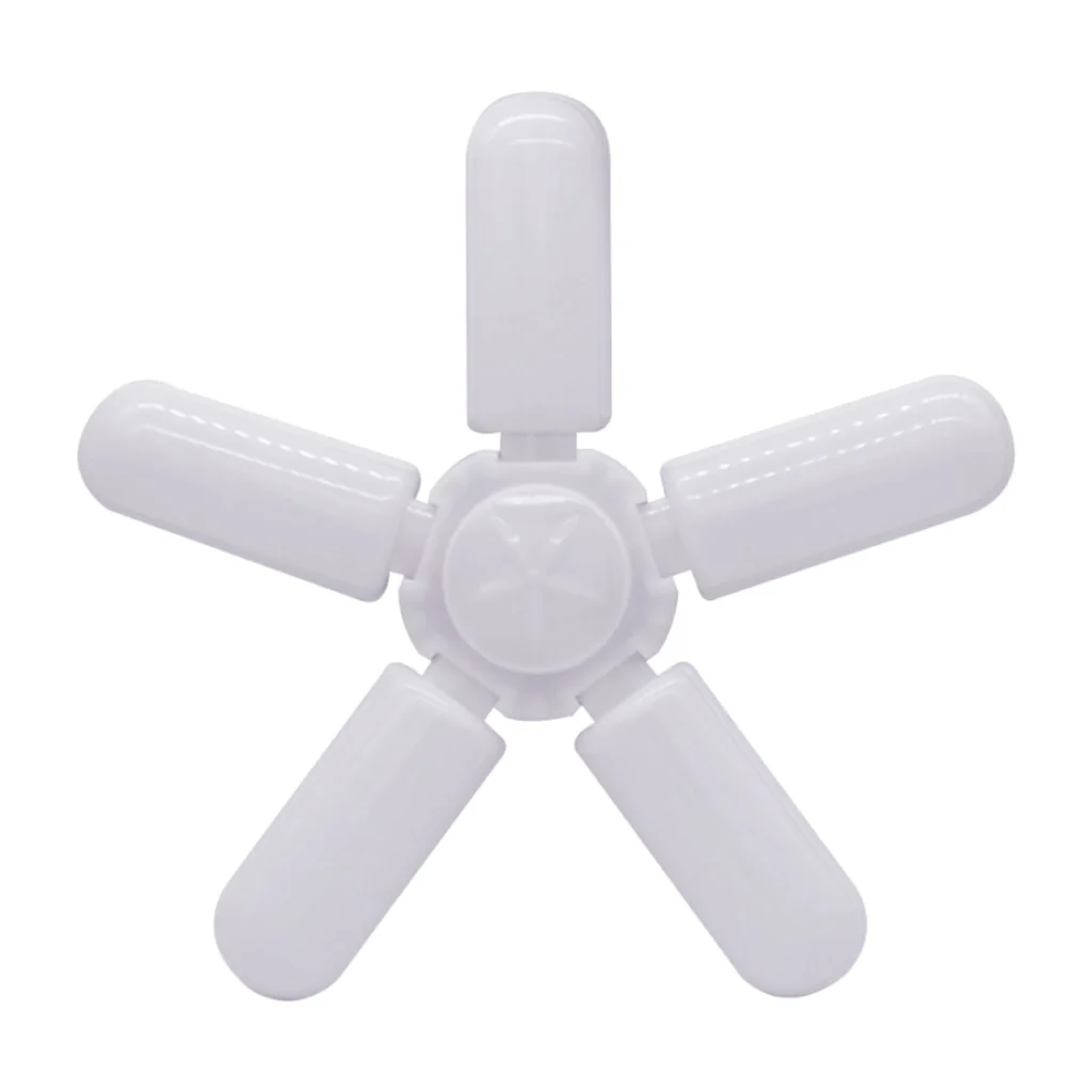 AFRA 5-Leaf Foldable LED Bulb | 48W | E27 Base | Cool White 6000-6500K | AF-540LLED