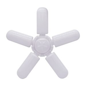 AFRA 5-Leaf Foldable LED Bulb, 48W, 220-240V, Connection Base E27, Cool White Colour (6000-6500K), Flame-Retardant, G-MARK, ESMA, ROHS, And CB Certified, AF-540LLED, With 1 Year Warranty
