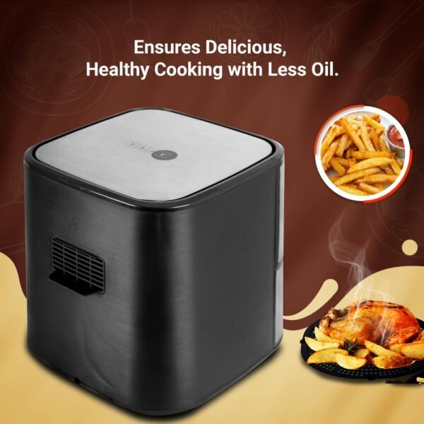 AFRA Air Fryer, 1600-1800W, 5.5L Capacity, Adjustable Temperature, Overheat Protection, Non-Slip Feet, Cool Touch Handle, G-MARK, ESMA, ROHS, and CB Certified, AF-5518AFSS, 2 years warranty - Image 10