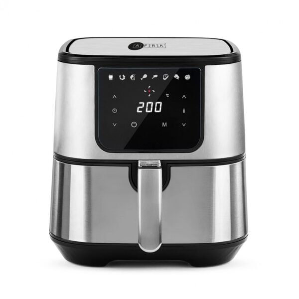 AFRA Air Fryer, 1600-1800W, 5.5L Capacity, Adjustable Temperature, Overheat Protection, Non-Slip Feet, Cool Touch Handle, G-MARK, ESMA, ROHS, and CB Certified, AF-5518AFSS, 2 years warranty