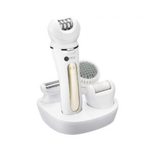 AFRA Ladies? Epillator Kit, Lithium-Ion Battery, Rechargeable, 90 Minutes Running Time, Swappable Heads, Ergonomic, Charging Base. AF-600LSWT, 2-year warranty.