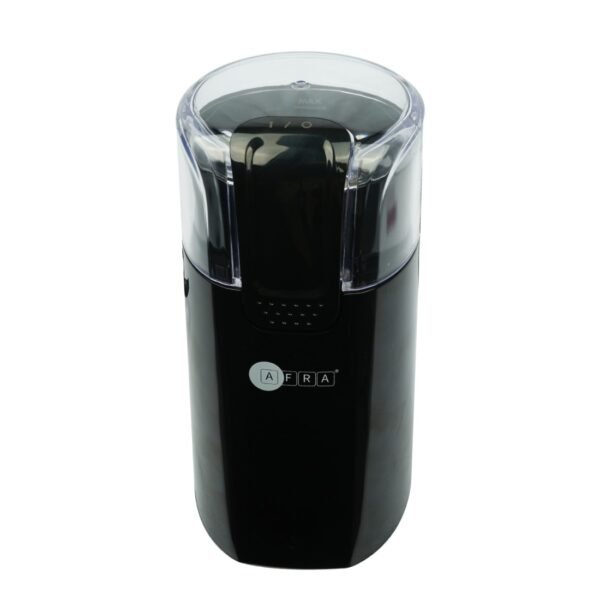 AFRA Coffee Grinder, 150W, Black, 60g Capacity, Adjustable, Black Finish, Transparent Cover, GMARK, ESMA, RoHS, And CB, AF-6150CGRBL, With 2 Years Warranty - Image 3