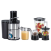 AFRA 4-in-1 Juicer & Blender – 1.5L Glass Jar, Meat Chopper, Grinder, 5-Speed Settings, Pulse Function