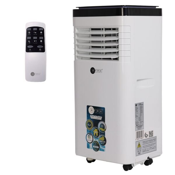 AFRA PORTABLE AIR CONDITIONER 9000 BTU, REMOTE CONTROL, 24 HRS TIMER, DIGITAL DISPLAY