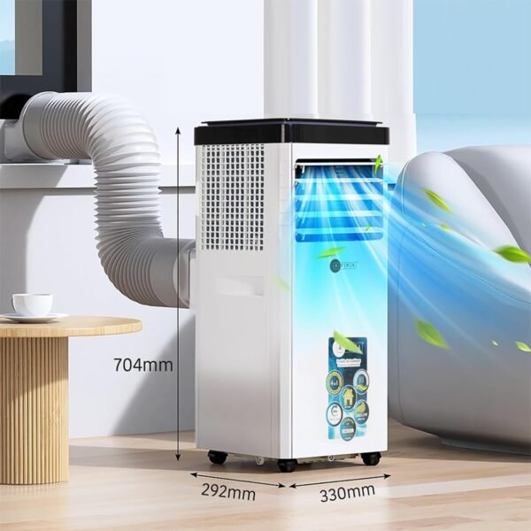 AFRA PORTABLE AIR CONDITIONER 9000 BTU, REMOTE CONTROL, 24 HRS TIMER, DIGITAL DISPLAY - Image 7
