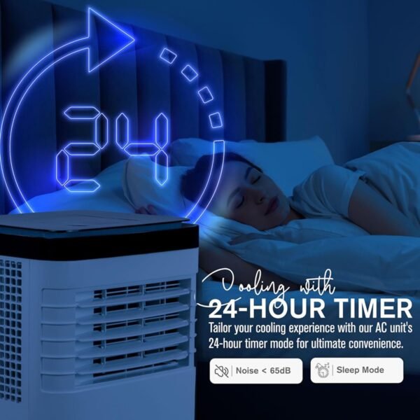AFRA PORTABLE AIR CONDITIONER 9000 BTU, REMOTE CONTROL, 24 HRS TIMER, DIGITAL DISPLAY - Image 4
