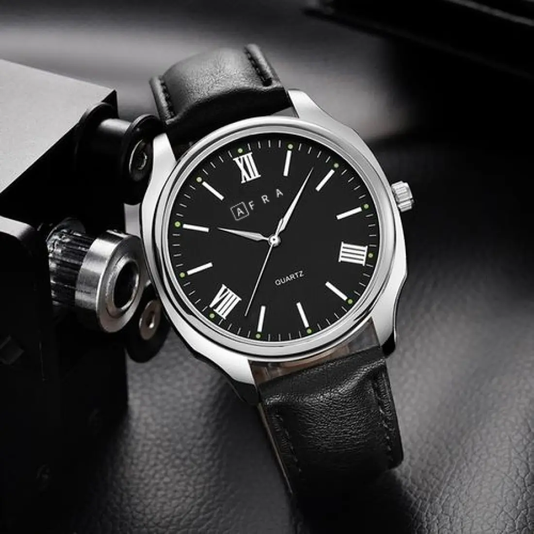 AFRA Ryder Casual Gents Watch | Silver Stainless Steel Case | 30m Water Resistant | AF10103 - Image 2