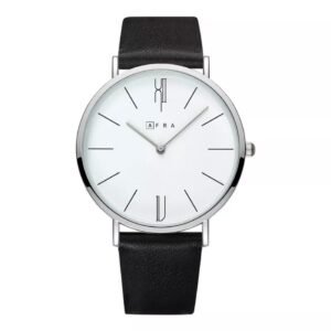 AFRA Urbanite Gentleman?s Watch, Leather Strap, Quartz, Water Resistant 30m.