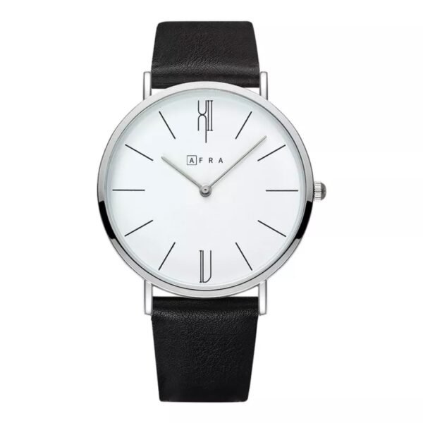 AFRA Urbanite Gentleman?s Watch, Leather Strap, Quartz, Water Resistant 30m.