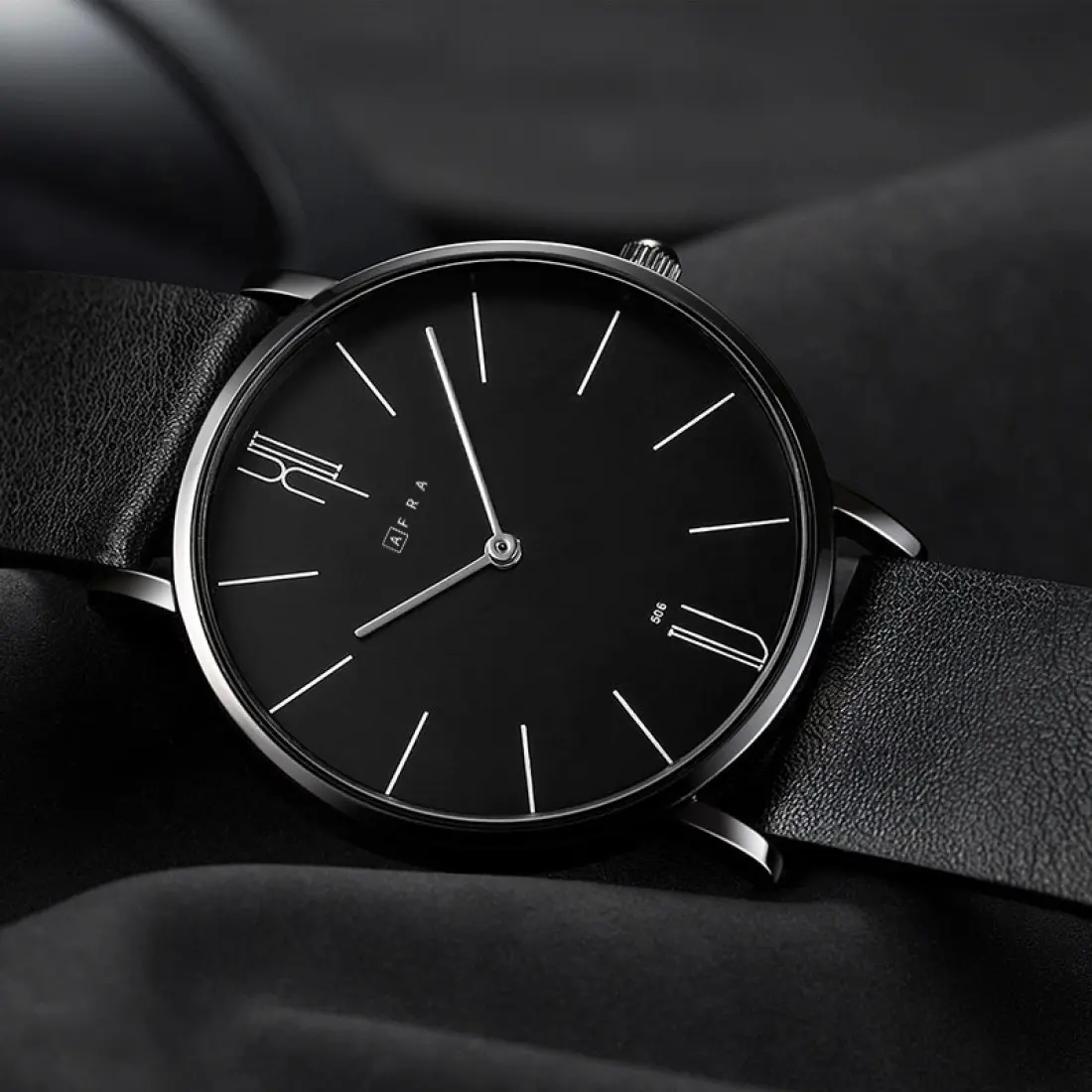 AFRA Urbanite Gents Watch | Leather Strap | Quartz Movement | 30m Water Resistant | AF10402 - Image 3