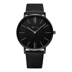 AFRA Urbanite Gentleman?s Watch, Leather Strap, Quartz, Water Resistant 30m.