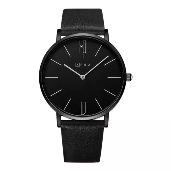 AFRA Urbanite Gentleman?s Watch, Leather Strap, Quartz, Water Resistant 30m.