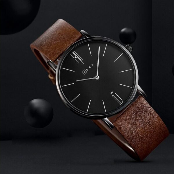 AFRA Urbanite Gentleman?s Watch, Leather Strap, Quartz, Water Resistant 30m. - Image 2