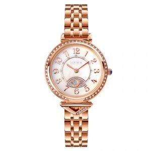 AFRA SELENE LADIES WATCH ROSE GOLD CASE WHITE DIAL ROSEGOLD BRACELET