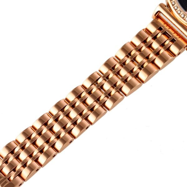 AFRA KEREN LADIES WATCH ROSE GOLD CASE BLACK DIAL ROSEGOLD BRACELET - Image 4
