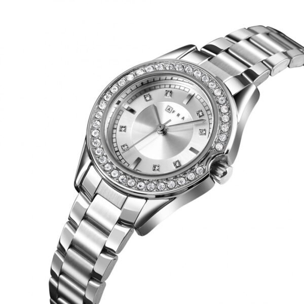 AFRA CELESTE LADIES WATCH SILVER CASE SILVER DIAL SILVER BRACELET - Image 4