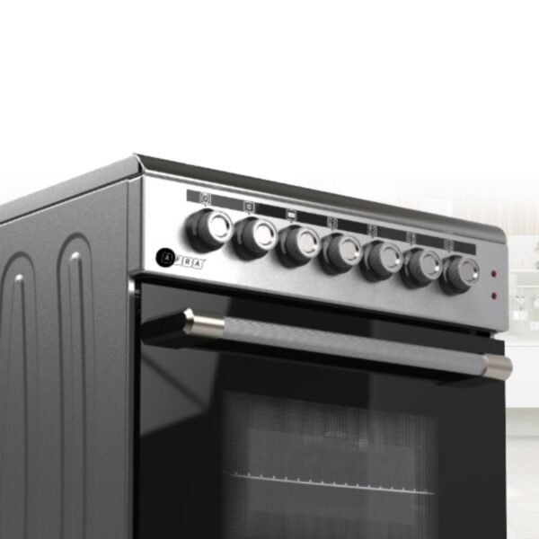 AFRA Free Standing Electrical Cooking Range, 60x60, Rotisserie, 64L, Closed Door Grilling, Vitro Ceramic, Stainless Steel, G-Mark, ESMA, RoHS, CB, AF-60VTSS, 2 years warranty - Image 4