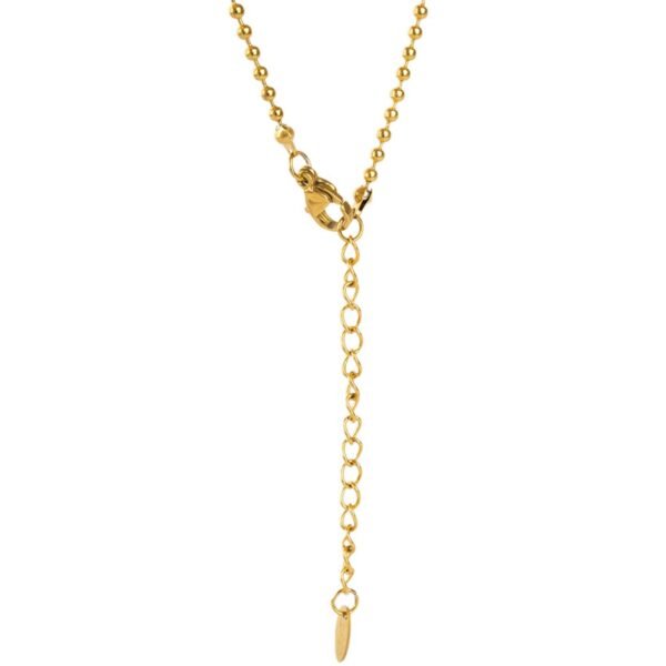 AFRA JEW Elegante gold necklace crafted from stainless steel with a timeless minimalist design. - Image 5