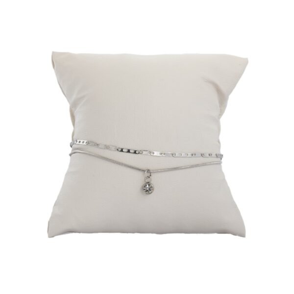 AFRA JEW Trinket Anklet | Silver Stainless Steel | Minimalist Charm Design | AFJ24001A - Image 2