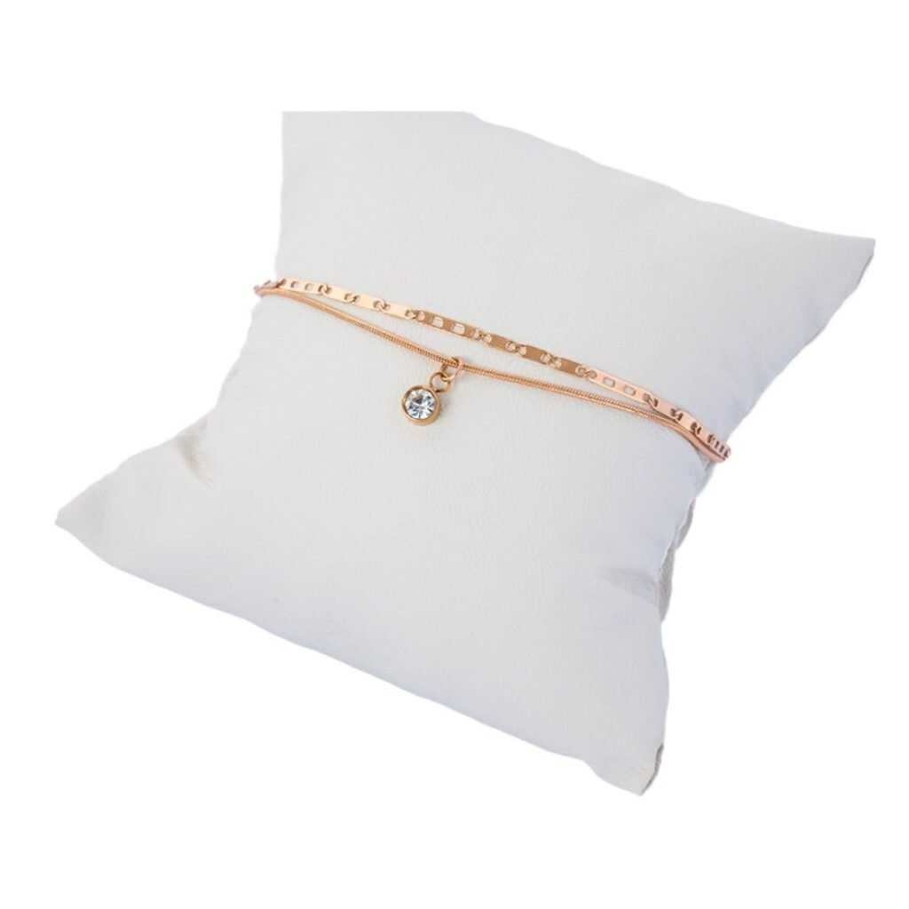 AFRA JEW Trinket Anklet | Rosegold Stainless Steel | Elegant Minimal Charm | AFJ24003A