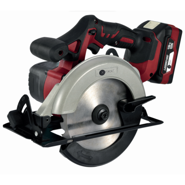 AFRA CORDLESS CIRCULAR SAW 18V, 3800r/min, 165mm Blade, Cutting Depth 55mm, Brushless Motor, 4.0Ah Battery, Model AFT-18CS-165CDRD, CE Certified, 1 Year Warranty