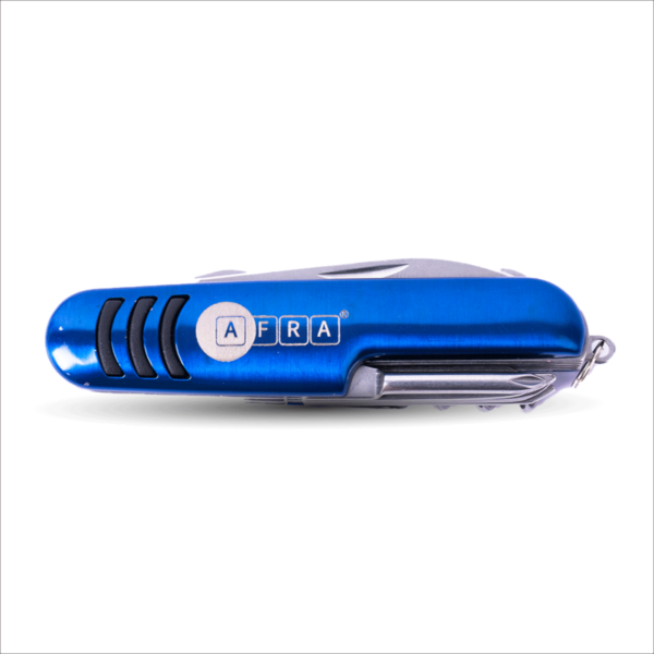 AFRA MULTIFUNCTION KNIFE 11 IN 1 BLUE 3CR13 STAINLESS STEEL + 430 SS COVER, MODEL AF005MK - Image 3