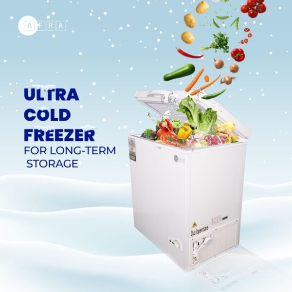AFRA Chest Freezer, 200L Gross Capacity, White, Energy Saving, Low Noise, ESMA Approved, AF-2000CFWT, 2 Years Warranty - Image 7