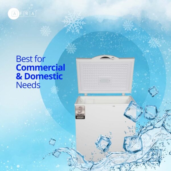 AFRA Chest Freezer, 200L Gross Capacity, White, Energy Saving, Low Noise, ESMA Approved, AF-2000CFWT, 2 Years Warranty - Image 6