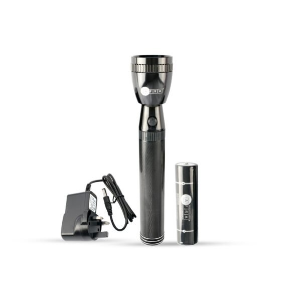 AFRA LED Flashlight, 2D Size Rechargeable Battery 3000MAH, Waterproof, Shock and Corrosion Resistant, Heavy-duty Design, With AC Adapter, AF-0002DSET, 2 Years Warranty - Image 4