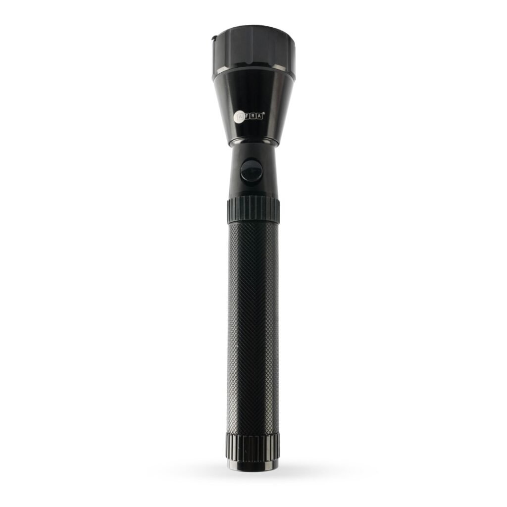 AFRA 5W LED Flashlight, Rechargeable 1500mAh Battery, Waterproof & Shock Resistant – AF-0002SCTR, 3Y Warranty