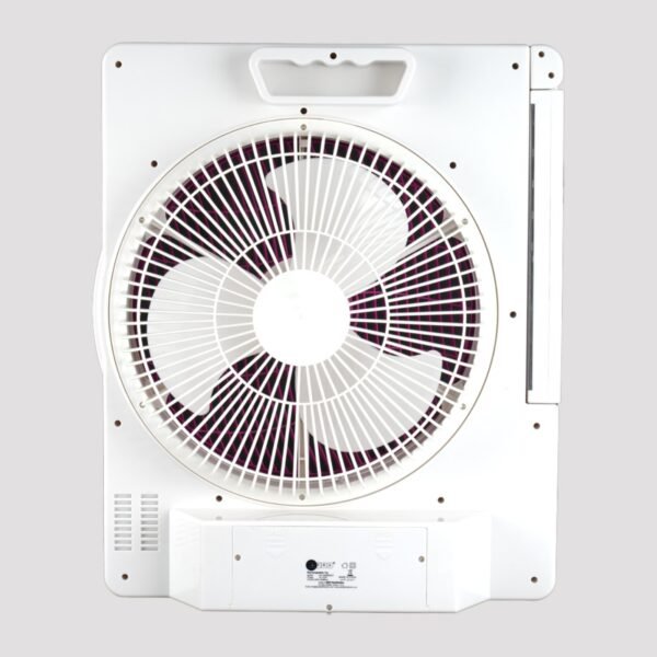 AFRA Portable Compact Fan, 220-240V, 12??, Rechargeable, Adjustable, Wide Angle Coverage, LED Light, USB Ports, Solar Charging Jack, Power Saving, AF-3200RECF, With 2 Year Warranty - Image 5