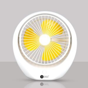 AFRA Portable Compact Fan, 3.7V, 6??, 1800mAh, With Carrying Handle, Rechargeable, Adjustable, Wide Angle Coverage, Low Noise, Power Saving, Overcharge Protection, With 2 Year Warranty