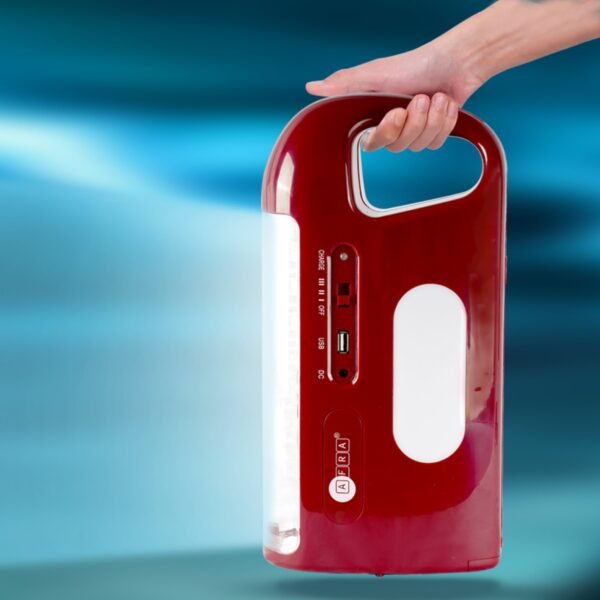 AFRA Emergency LED Light, Rechargeable, 110-240V, With Carrying Handle, With 24 SMDs, For Indoor & Outdoor Use, USB Charging, Overcharge Protection, With 2 Year Warranty - Image 6