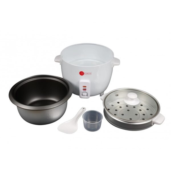 Afra Rice Cooker, 1.5 Litre, Non-stick Inner Pot, Glass Lid, Aluminum Heating Plate, Keep-warm Function, With Measuring Cup & Spoon, G-mark, ESMA, ROHS, And CB Certified, AF-1550RCWT, 2 Years Warranty - Image 6