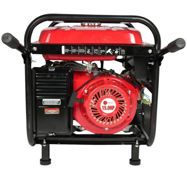 AFRA Gasoline Generator, 6.5KW Maximum, Recoil and Electric Start, 190F Engine, Compact Design, Low Noise, Accessories Included, - Image 4