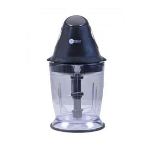AFRA 500W Electric Chopper – 1.7L Capacity, Stainless Steel Blades, Black/Clear – AF-500CHBK