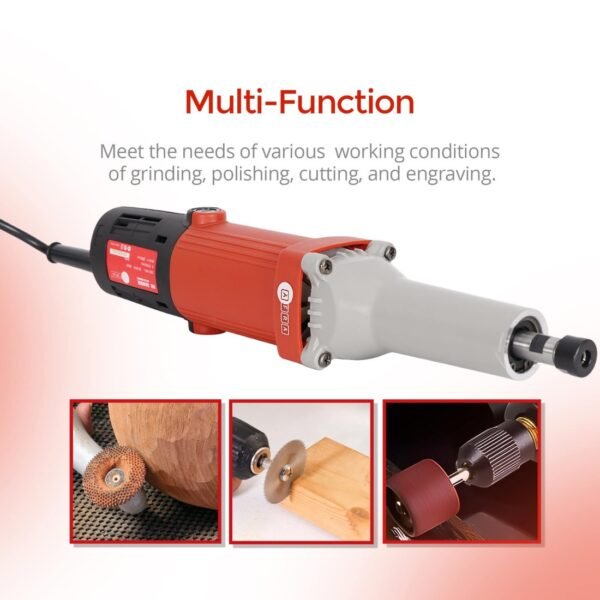 AFRA Die Grinder - Model AFT-06-400DGRD | 400W | 6mm | 27000 RPM | Metal Gearbox | 25mm Diameter - Image 7