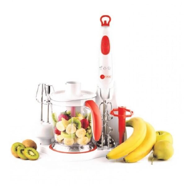 AFRA Hand Blender Set, 2-speed, 5-piece Hand Blender Set, 700W, Stainless Steel Shaft, GMARK, ESMA, ROHS, and CB Certified with White/Red, AF-7001BL-SET, 2 years Warranty, - Image 2