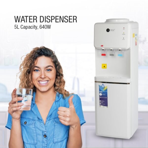 AFRA Top Loading Water Dispenser with Bottom Refrigerator 3 Tap Heating Power 550w Cooling Power 100w White, Dry Protection-Double thermostat, Rust Proof Water Tank, AF-9830WDWH, 2 Year Warranty - Image 4