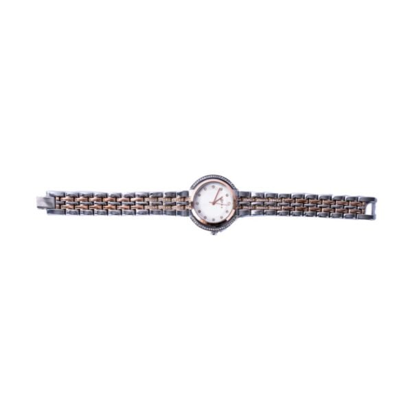 WATCHAFRA HELENE LADIES WATCH GOLD/SILVER CASE SILVER MOP DIAL SILVER/GOLD BRACELET, MODEL: AF22102, 1-Year Warranty - Image 2