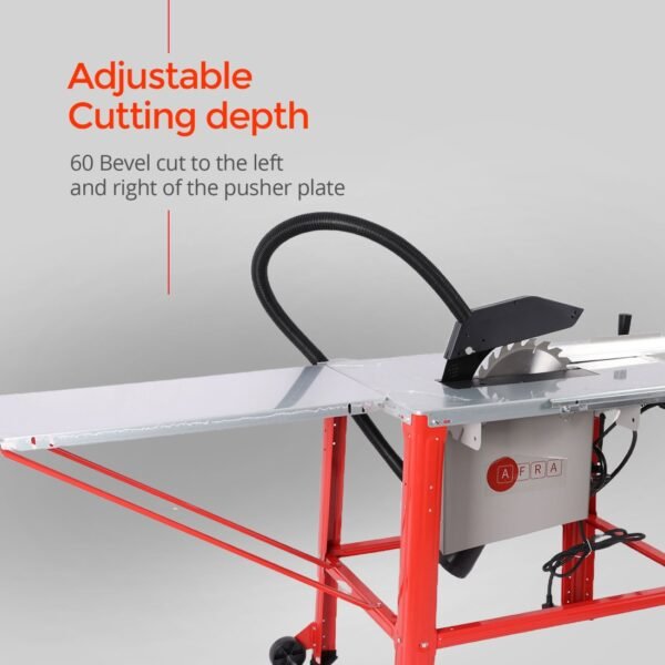 AFRA Table Saw - Model AFT-20-315TSRD | 315mm Blade | 2000W | 2800 RPM | 0–45° Tilt | Induction Motor - Image 4