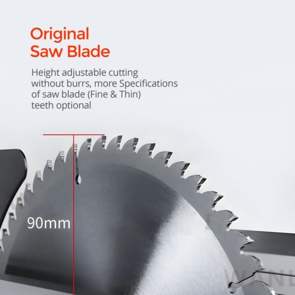 AFRA Table Saw - Model AFT-20-315TSRD | 315mm Blade | 2000W | 2800 RPM | 0–45° Tilt | Induction Motor - Image 3