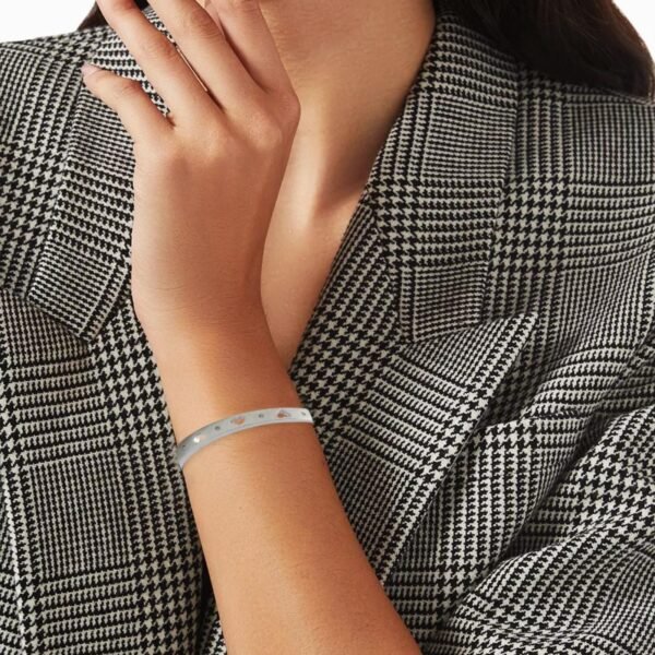 AFRA JEW Eudora Bracelet | Silver Stainless Steel | Elegant Link Design | Modern Wristwear | AFJ18001B - Image 4