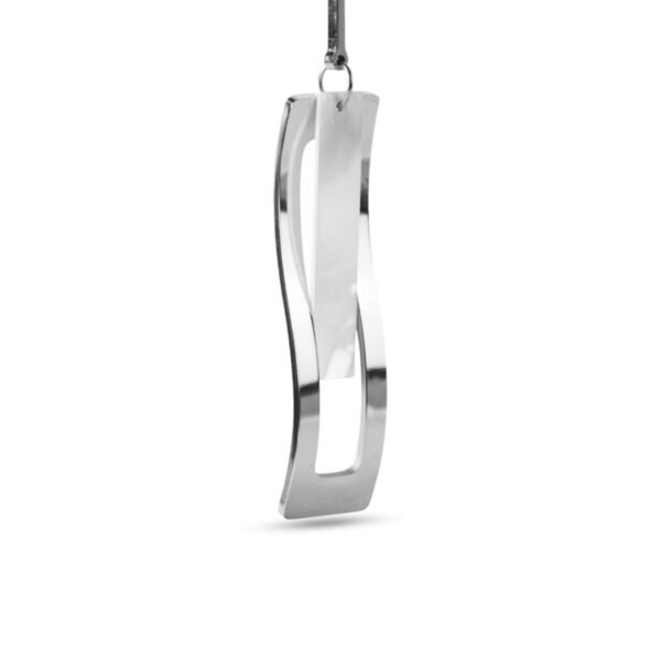 AFRA JEW Glaze Earrings | Silver Stainless Steel | Polished Minimal Design | AFJ10004E - Image 3